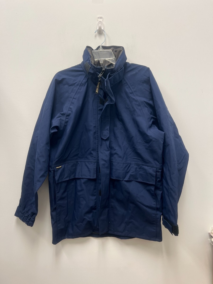 Genuine Us Navy Nwu Blue Cold Weather Gore Tex Parka - Small