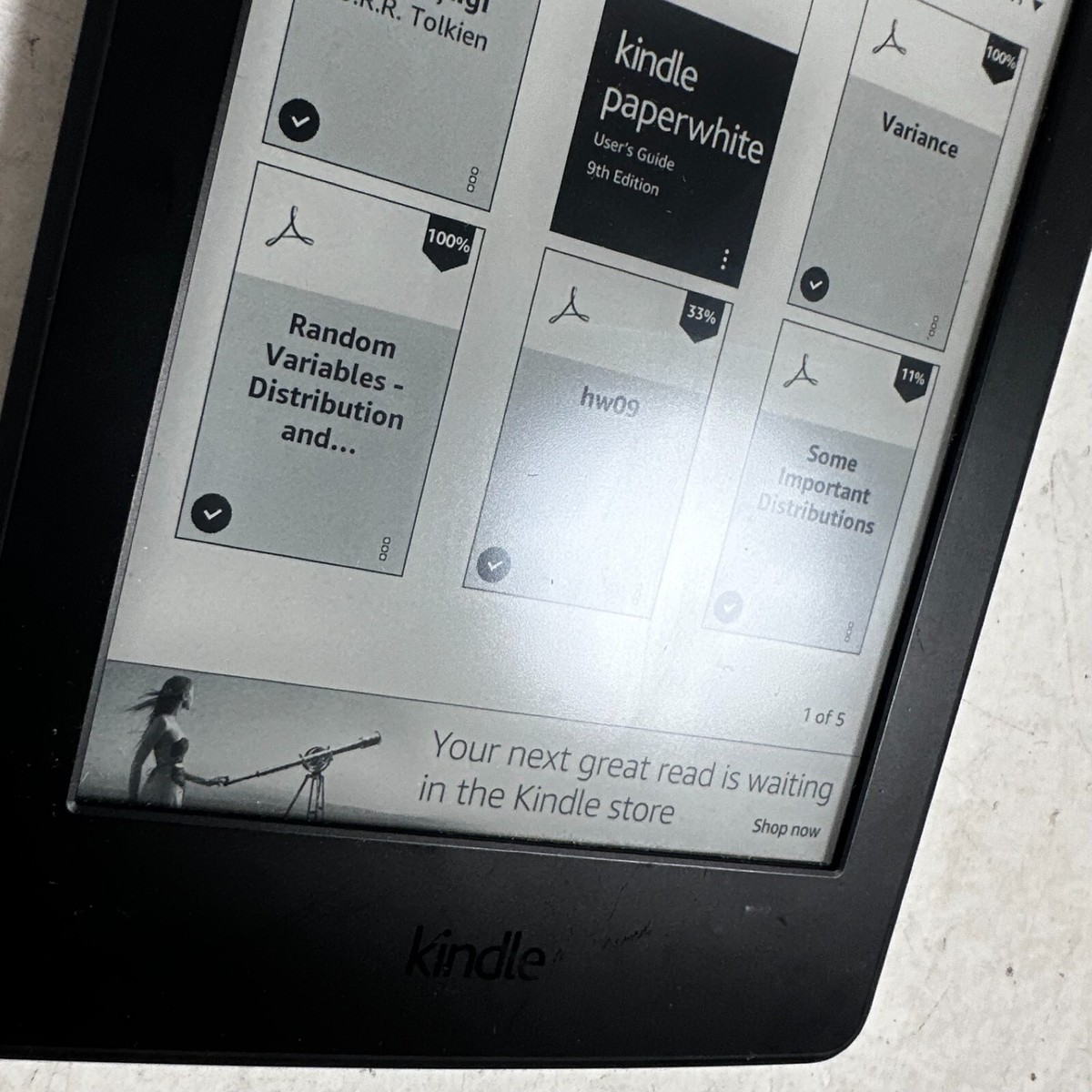 Amazon 3rd Kindle Paperwhite 6th Generation DP75SDI Black Wi-Fi