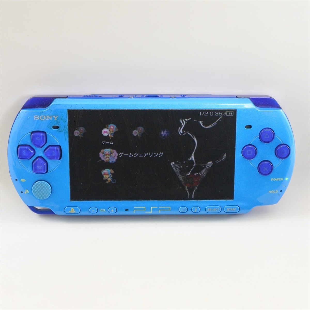 PSP Console PSP-3000 Sky Blue / Marine Blue PS Portable HJ5371112