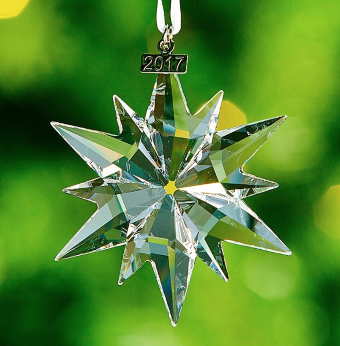 2017 Swarovski~Snowflake STAR Annual Christmas ORNAMENT~Holiday