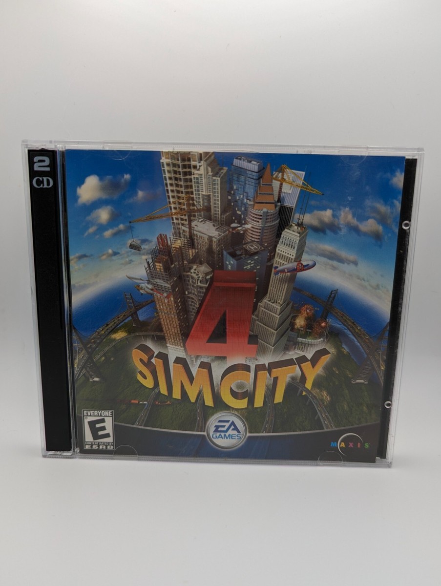 SimCity 4: Deluxe Edition (PC Game CD-ROM) 2 Discs in Jewel Case