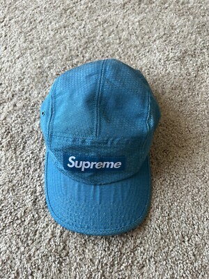 Supreme Honeycomb Ripstop Camp Cap Blue Made With Kevlar | eBay