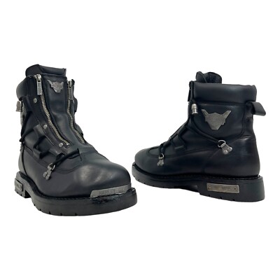 HARLEY DAVIDSON Mens 12 Leather BRAKE LIGHT Riding Boots Biker