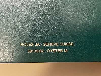 Original Rolex Green Box In Mint Condition!! 39139.04 -OYSTER M | eBay