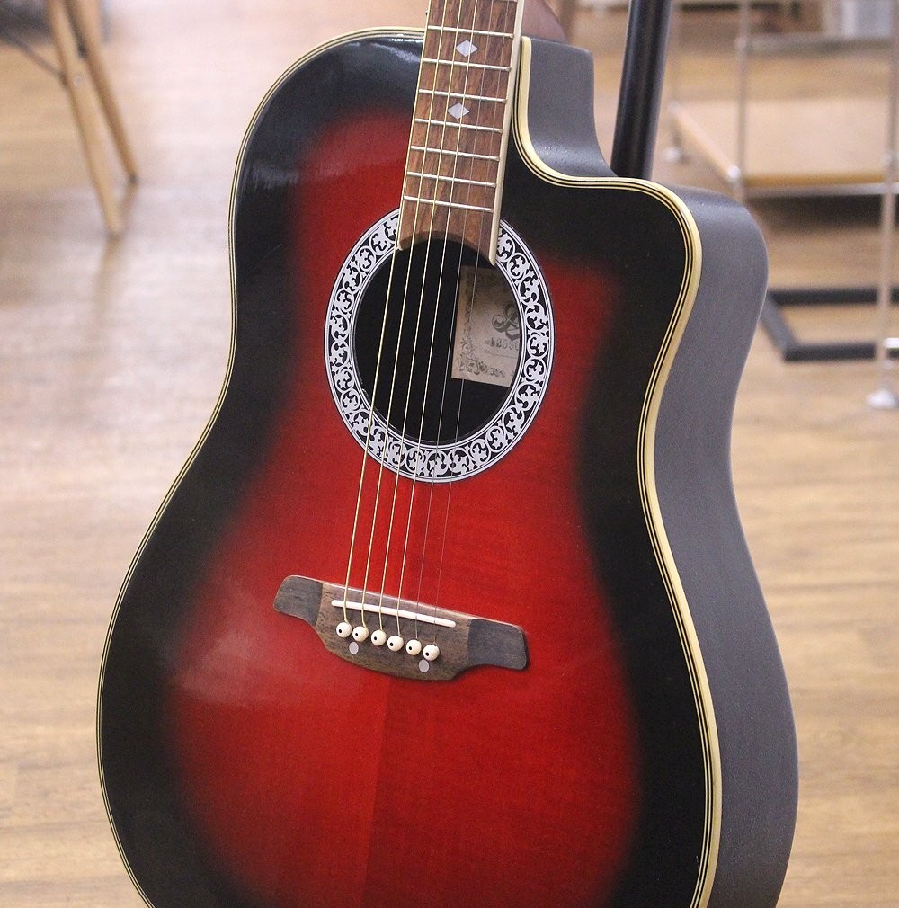 Acoustic Electric Guitar Aria AMB-35 Red Burst Made in Korea | eBay