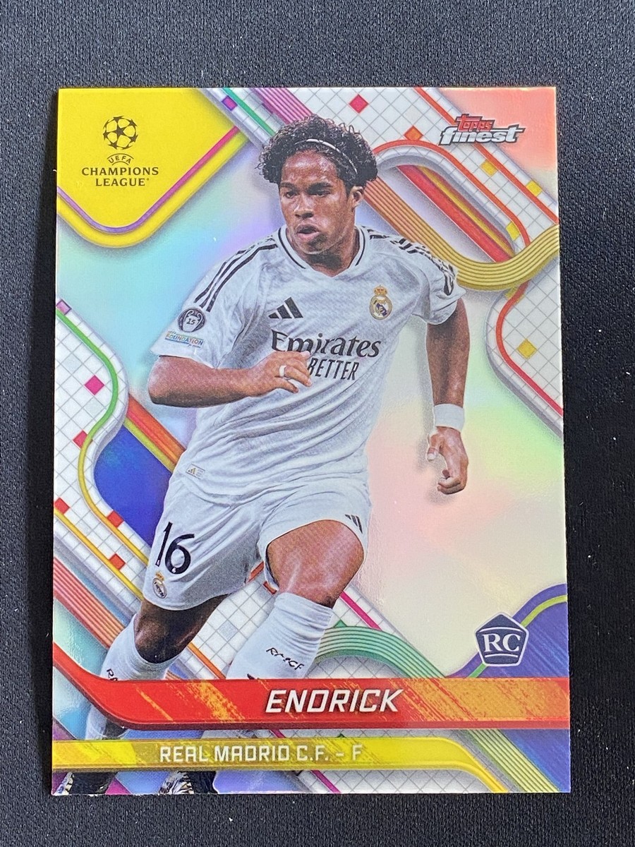 Endrick 2024-25 Topps Finest UEFA Real Madrid Rookie RC Silver