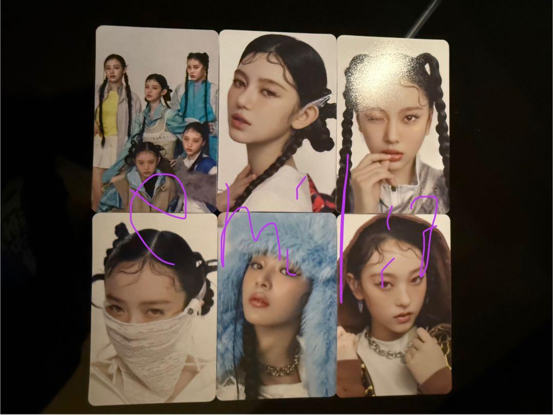 NJZ Official Photo Card 6PC SET COMPLEXCON HONGKONG 2025 rare good