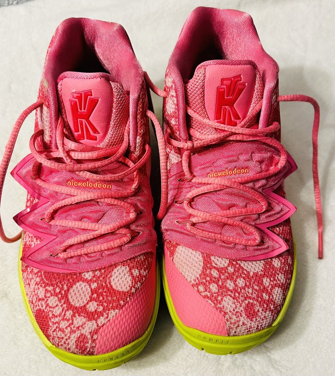 Size 1.5y Nike Kyrie Irving 5 Spongebob Patrick Star, Lotus Pink