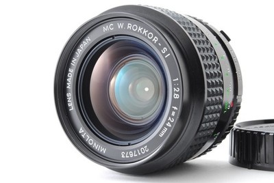 Near Mint】Minolta New MC W.Rokkor-SI 24mm F2.8 Wide Angle MF Lens