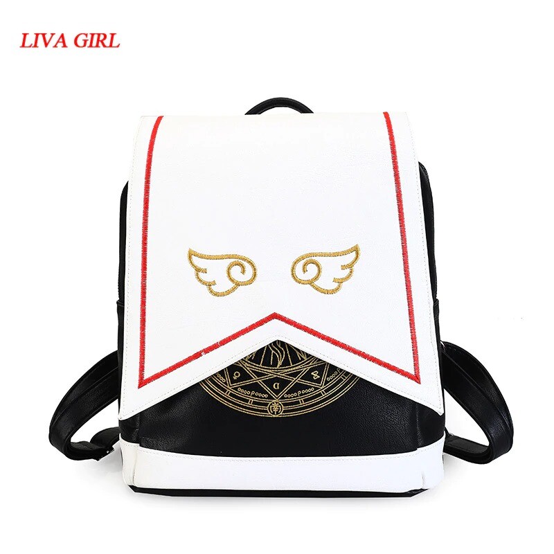 Japanese Comic Card Captor Sakura Wings School Backpack Magical