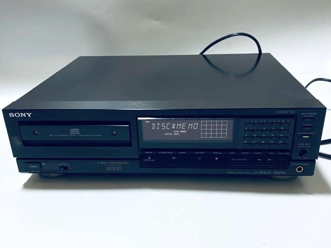 Sony CDP-337ESD CD Player Audio Stereo Compact Disc Color Black
