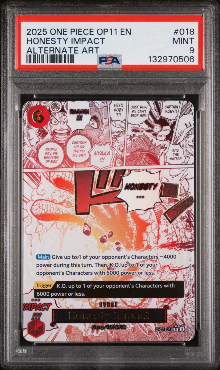 Honesty Impact (Alternate Art) OP11-018 A Fist of Divine Speed
