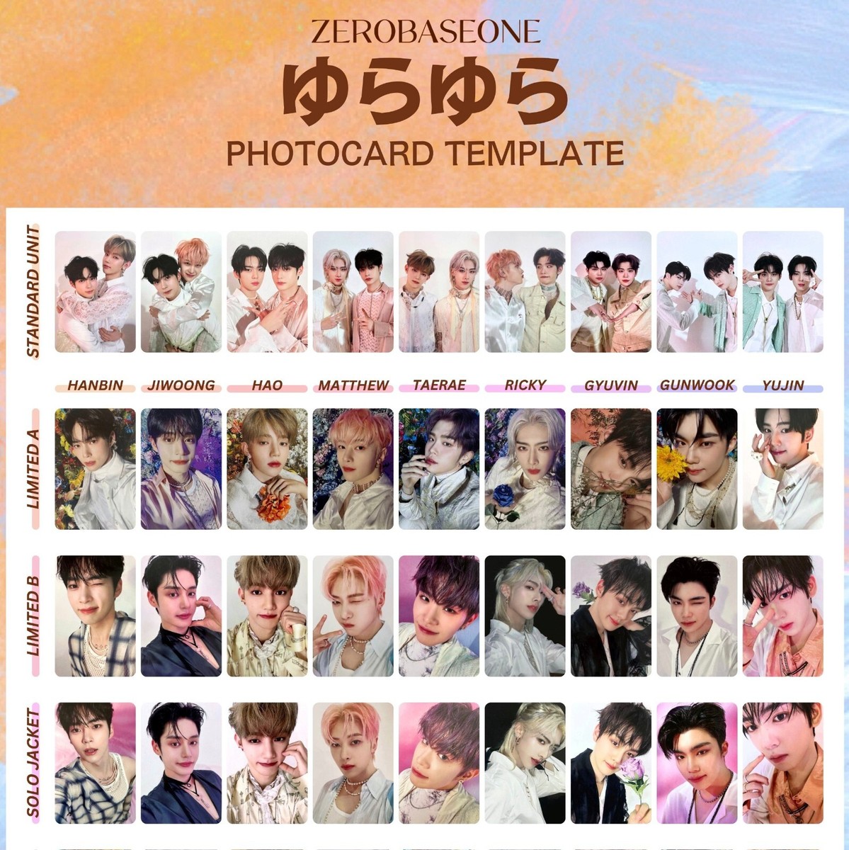 ZB1 ZEROBASEONE x YURAYURA JAPAN ALBUM LIMITED STANDARD SOLO