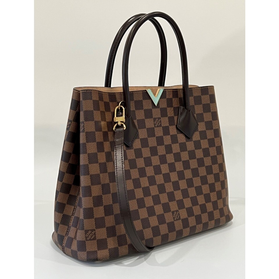 Louis Vuitton Kensington Damier Ebene Canvas Satchel in A_Mint