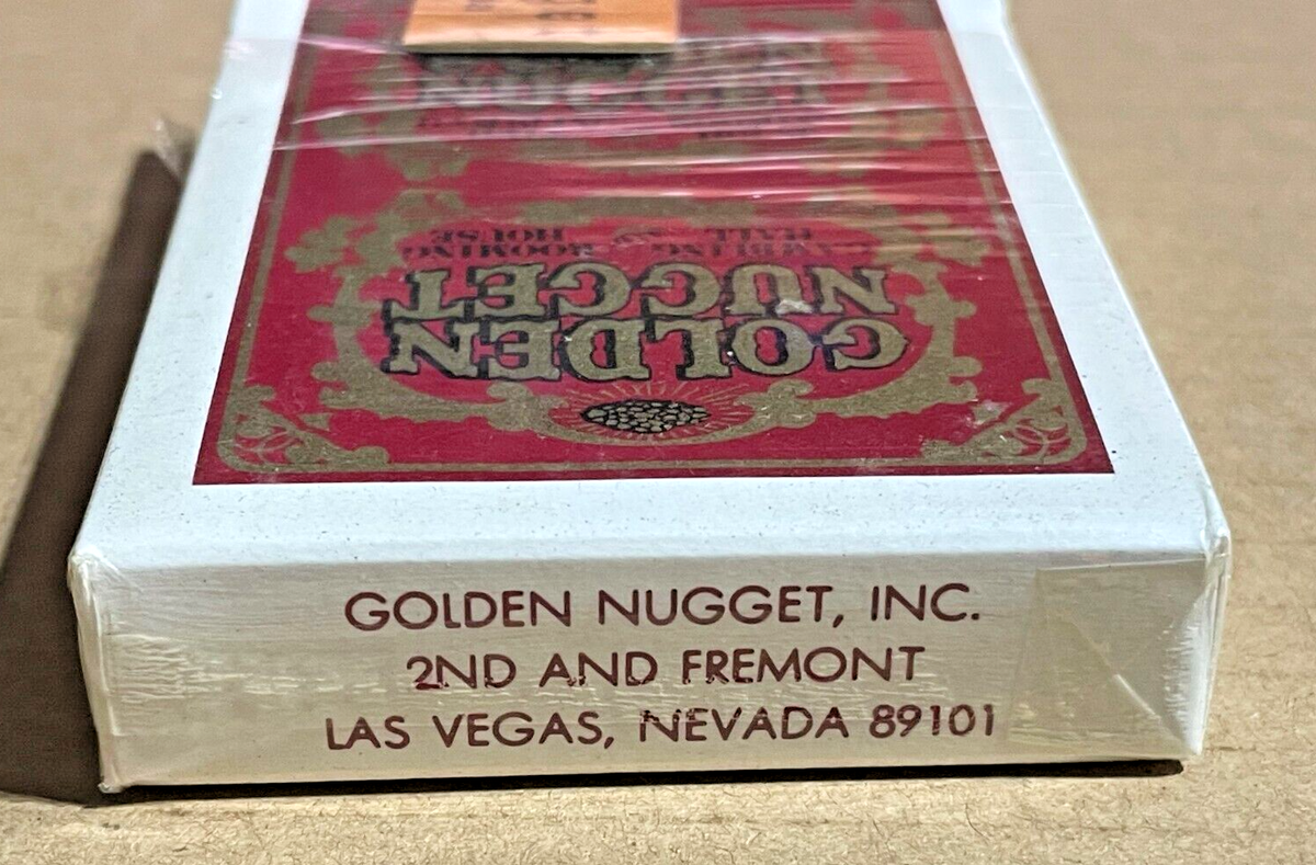 Vintage Golden Nugget - Las Vegas Downtown Red/Gold Card Deck