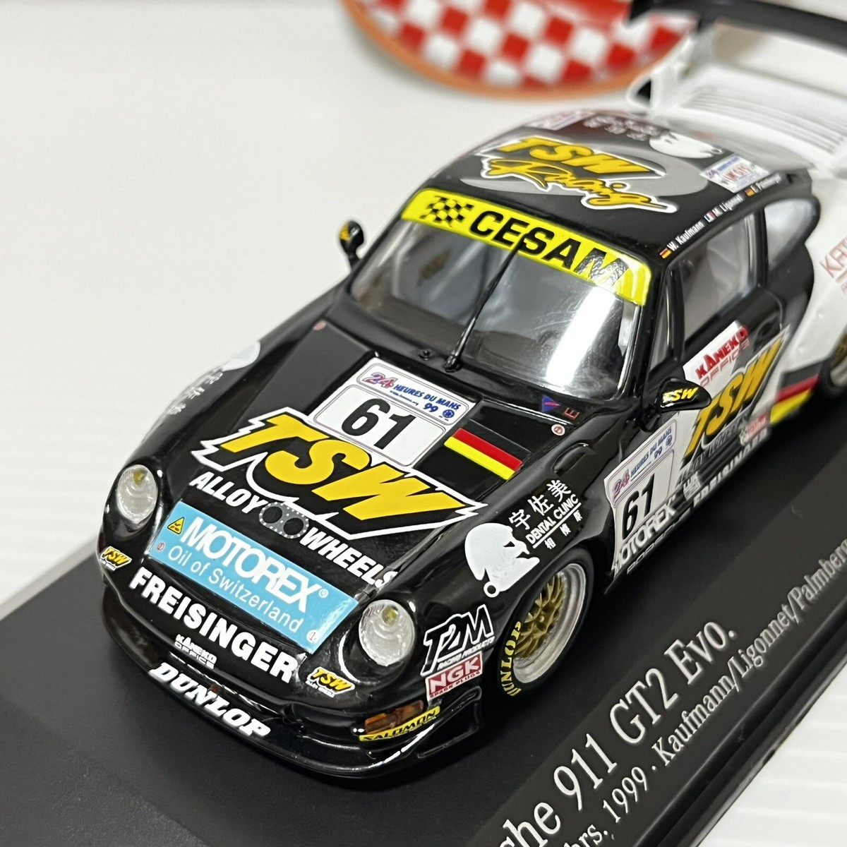 MINICHAMPS 1/43 Porsche 911 GT2 Evo 24h Le Mans 1999 #61