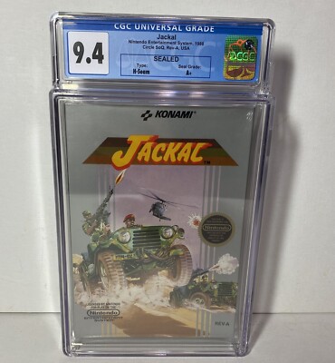 Jackal (Nintendo Entertainment System, 1987) NES CGC 9.4A+ SEALED