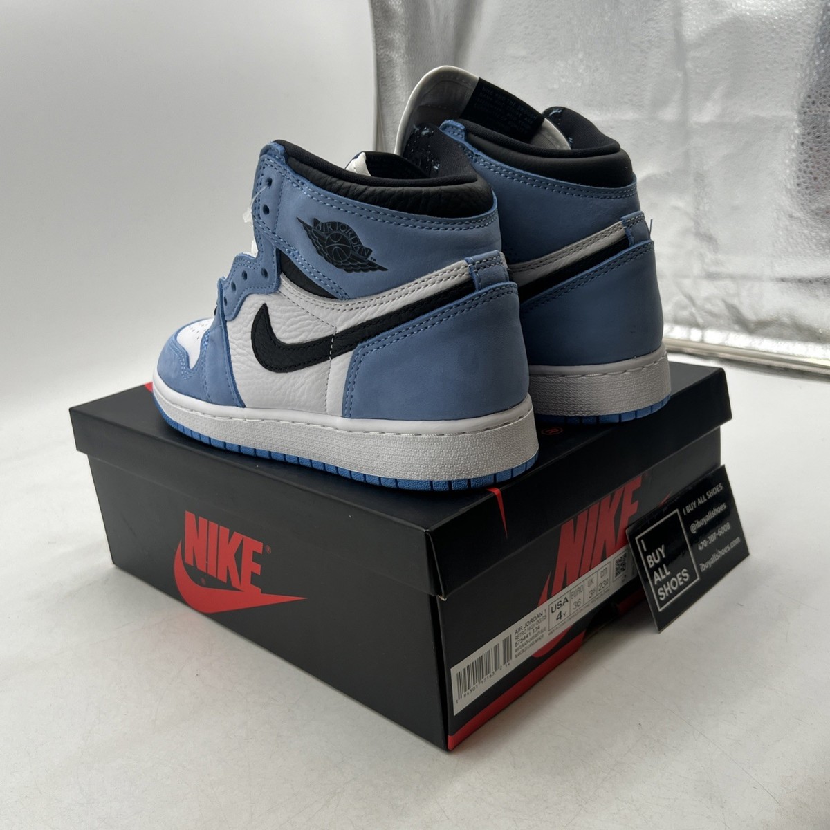 Size 4 - Jordan 1 Retro OG High University Blue for sale online | eBay
