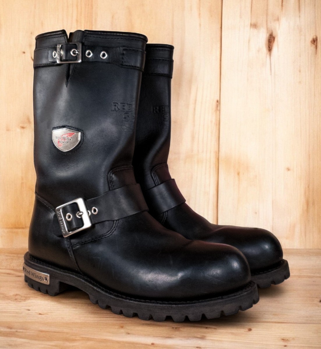 Red Wing 988 Motorcycle Boots Size 8D (Steel Toe) (USA) (2005) | eBay