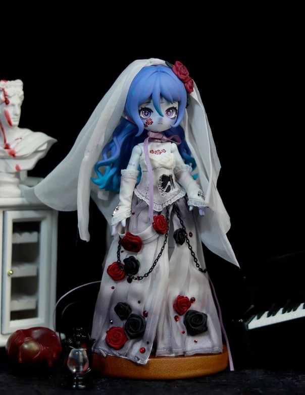 Nyssa Zombie Bride Secret Bizarre Nightmare 7In Bjd Action Figure