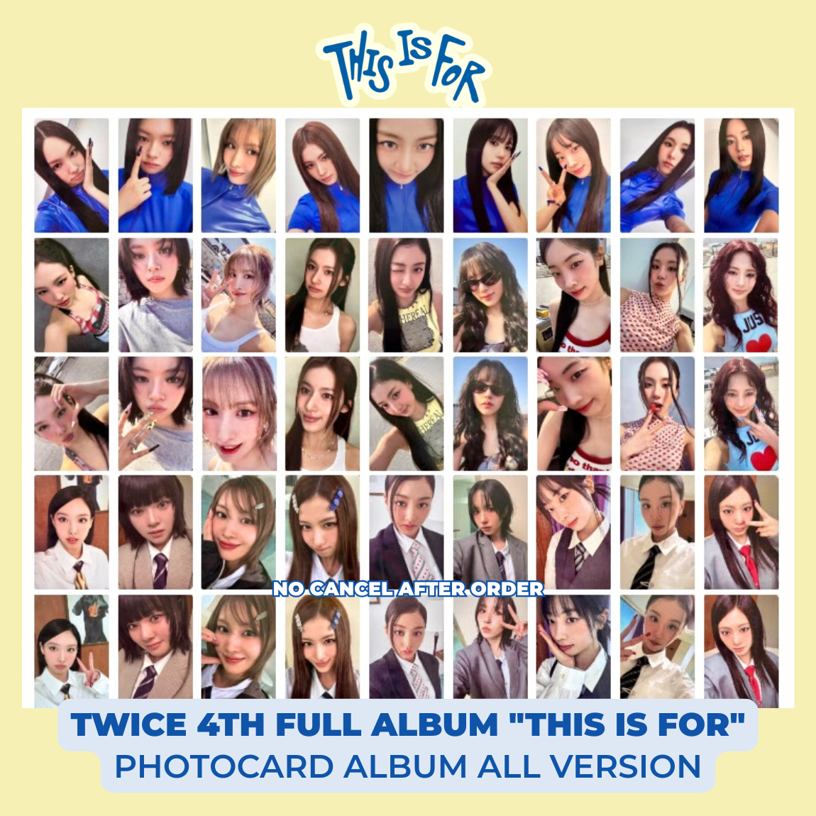 TWICE 4TH FULL ALBUM THIS IS FOR POB PHOTOCARD CONFETTI STANDARD