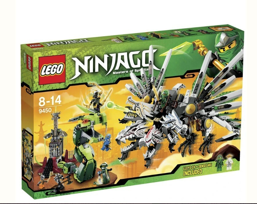 LEGO 9450 NINJAGO EPIC DRAGON BATTLE Hard to Find Retired Building