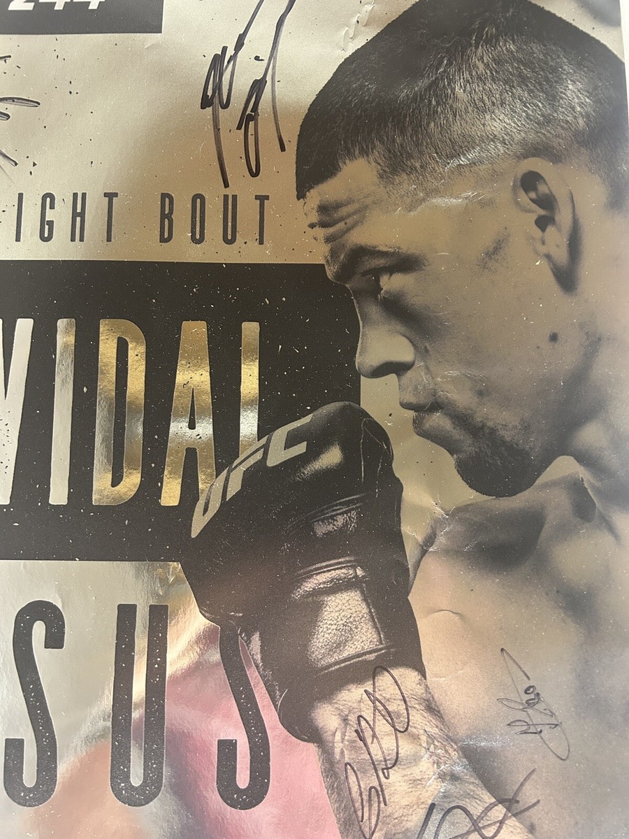 RARE* BMF 1 UFC 244 Jorge Masvidal Vs Nate Diaz Signed Event