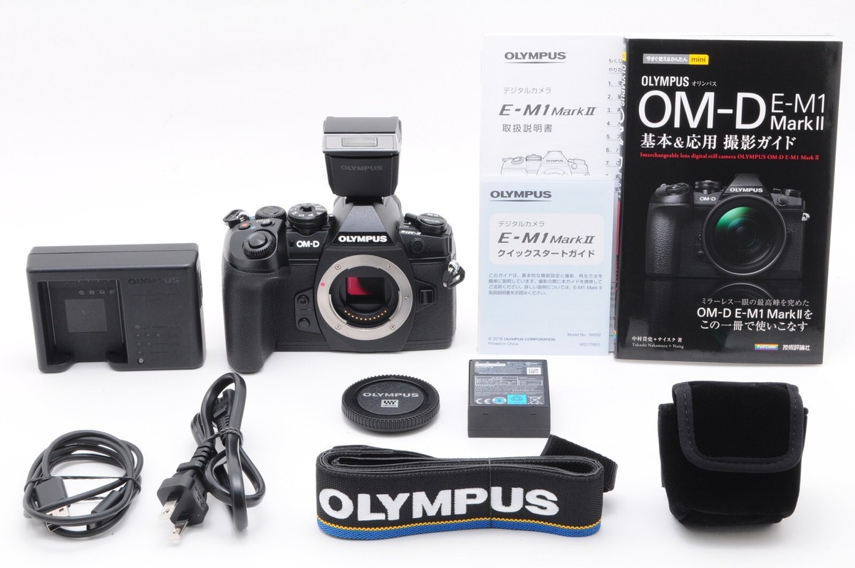 ☆OLYMPUS オリンパス OM-1 レンズ3本、フラッシ 純正ケース付☆ OM-D E-