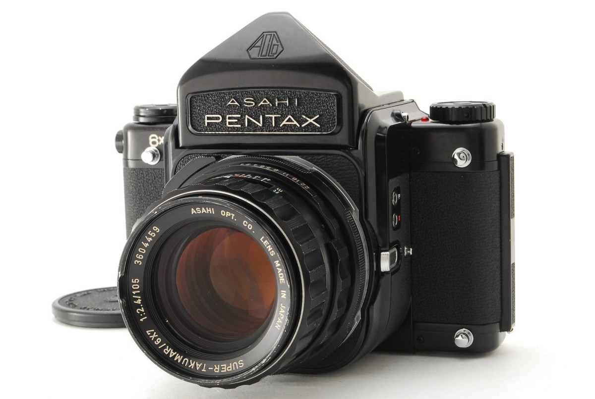 Exc+5】Pentax 6x7 67 Eye Level Film Camera SMC Takumar 105mm f2.4