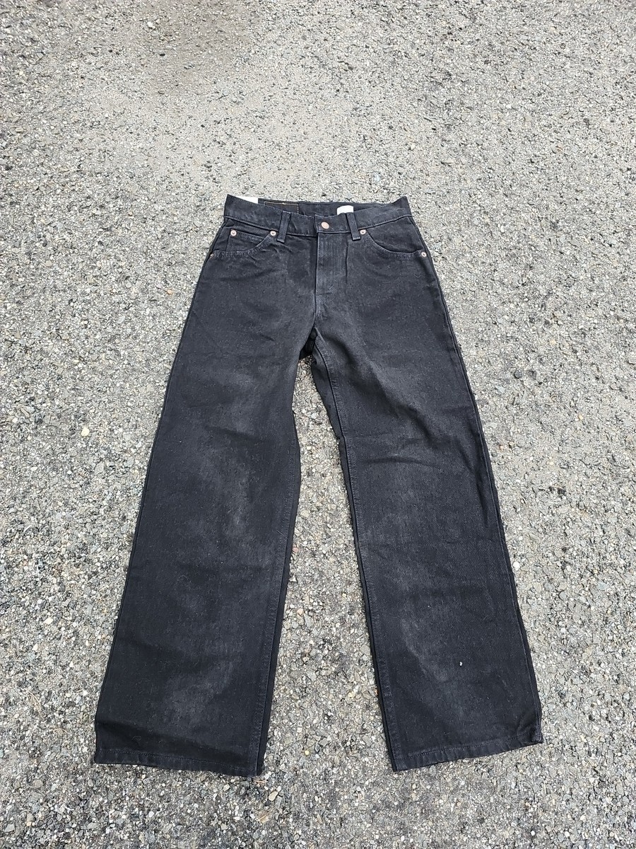 Vintage 90s Levis 565 Orange Tab Wide Leg Student Fit Jeans Black