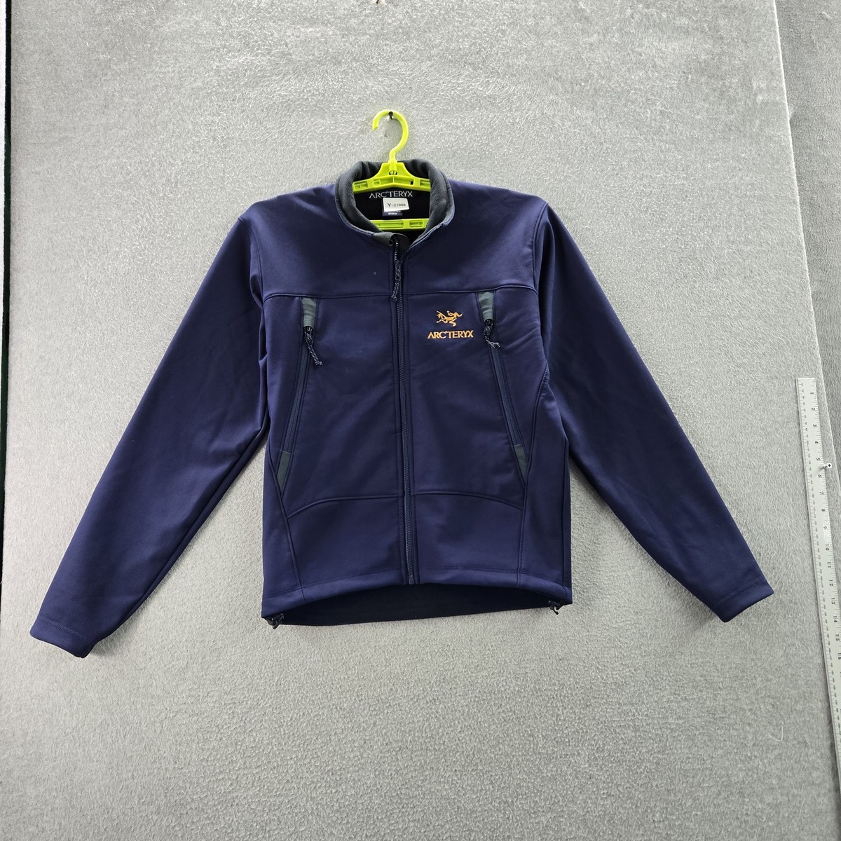 Arc'teryx Men Jacket S Blue Gamma SV Polartec Logo Gold Embroidery