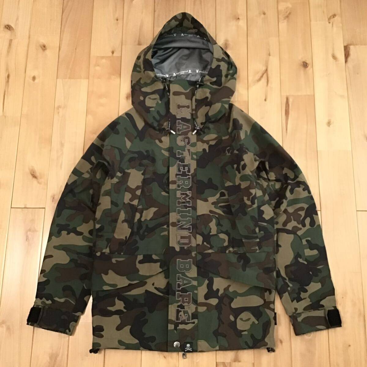 BAPE × MASTERMIND MMJ camo snowboard jacket A Bathing Ape Size S