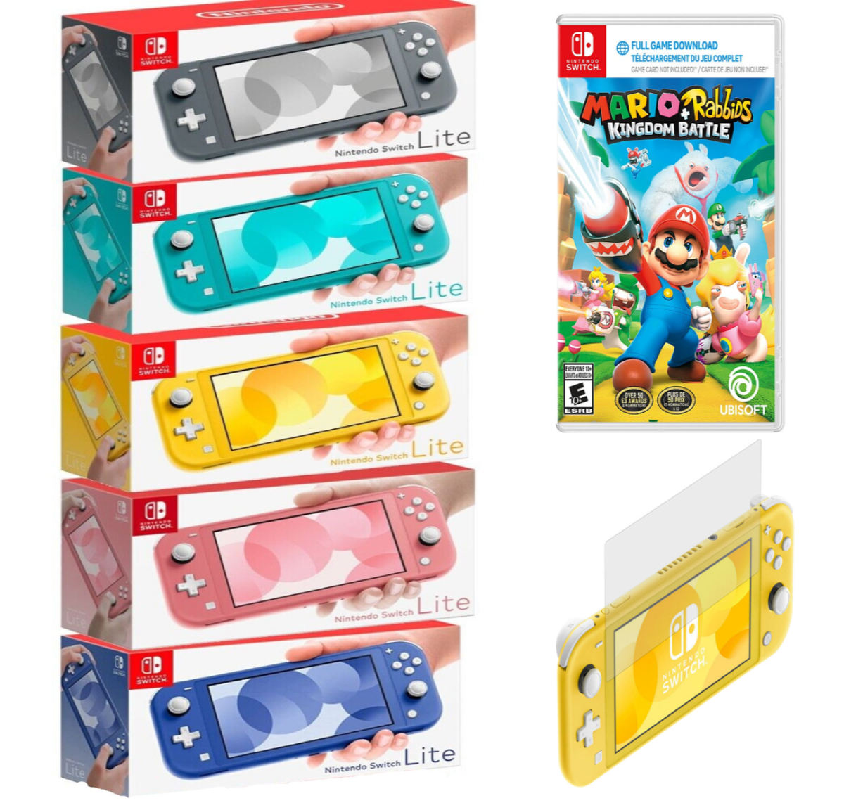 🌟Nintendo Switch Lite + FREE Mario Game + BONUS! - PICK YOUR