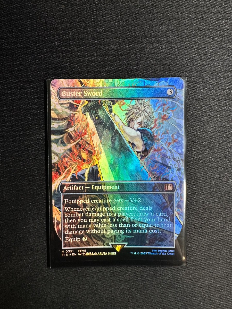 MTG FF バスターソード 英語 ボーダーレス MTG バスターソード 英語版