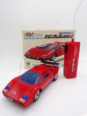 Vintage 1980 Nikko Japan 1/24 Lamborghini Countach LP500S RC Car