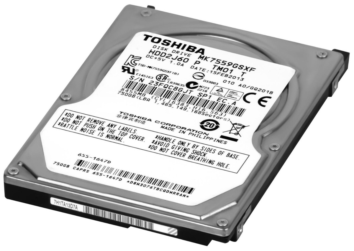 Toshiba 750GB Internal 5400RPM 2.5