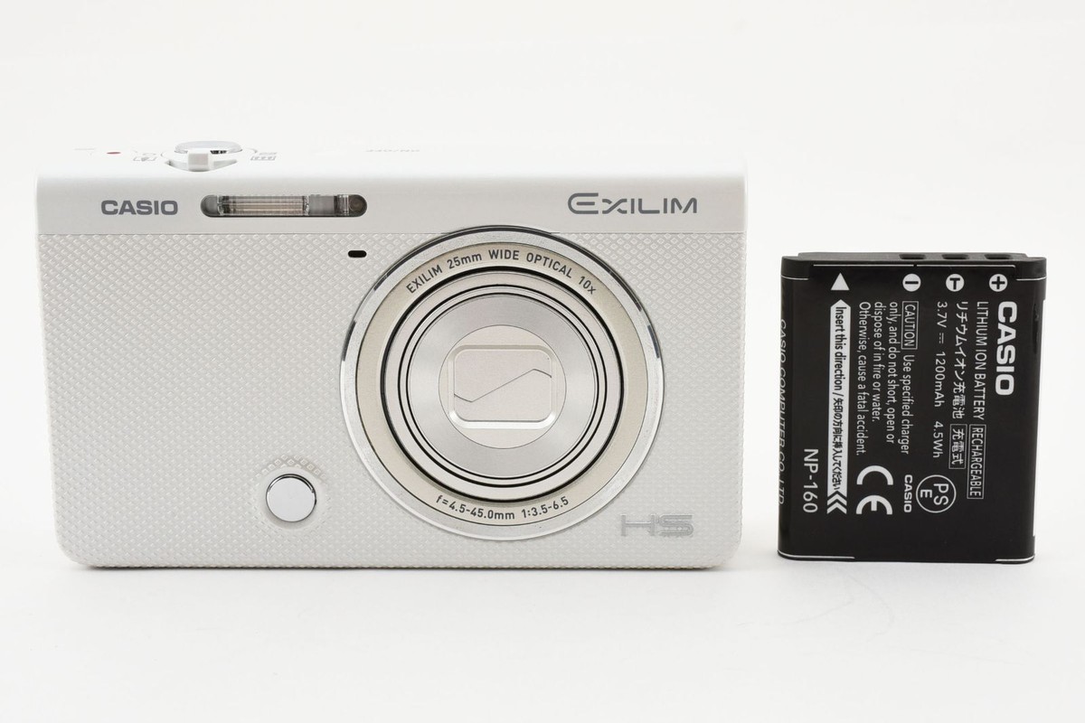 Casio EXILIM EX-ZR70 compact digital camera white English language