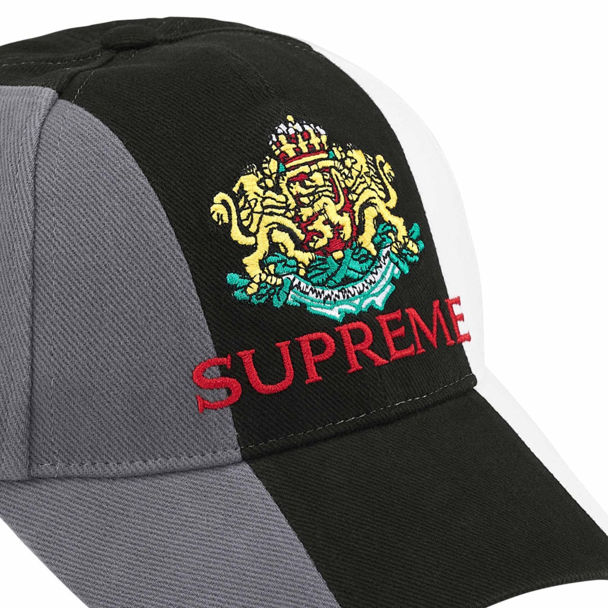 SUPREME CREST 6-PANEL (BLACK) SS25 5-PANEL CAMP CAP HAT ITALY | eBay