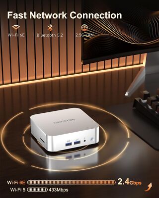 GEEKOM A7 Mini PC, AMD Ryzen 9 7940HS Mini PC Windows 11 Pro (8