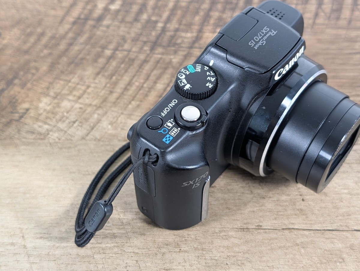 Canon PowerShot SX170 IS 16.0MP Digital Camera - Black for sale