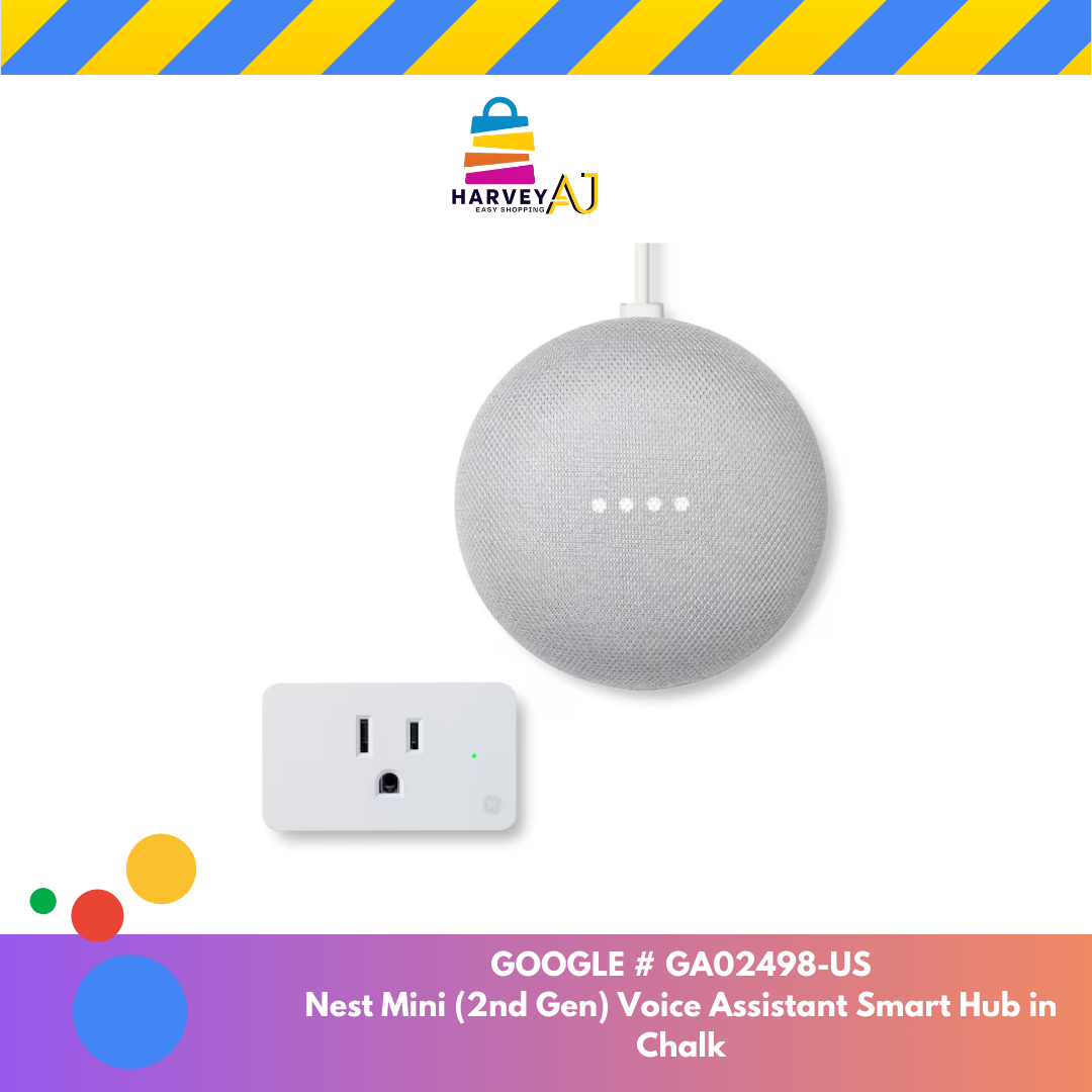 Google GA02498-US Nest Mini (2nd Gen) Voice Assistant Smart Hub