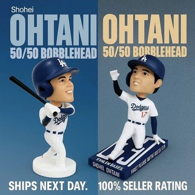 2 Shohei Ohtani 50/50 Bobblehead Set 2025 Dodgers SGA – Official