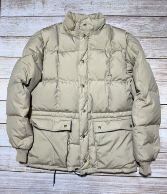 Eddie Bauer Vintage Beige Parka Down Jacket Blizzard Outdoor