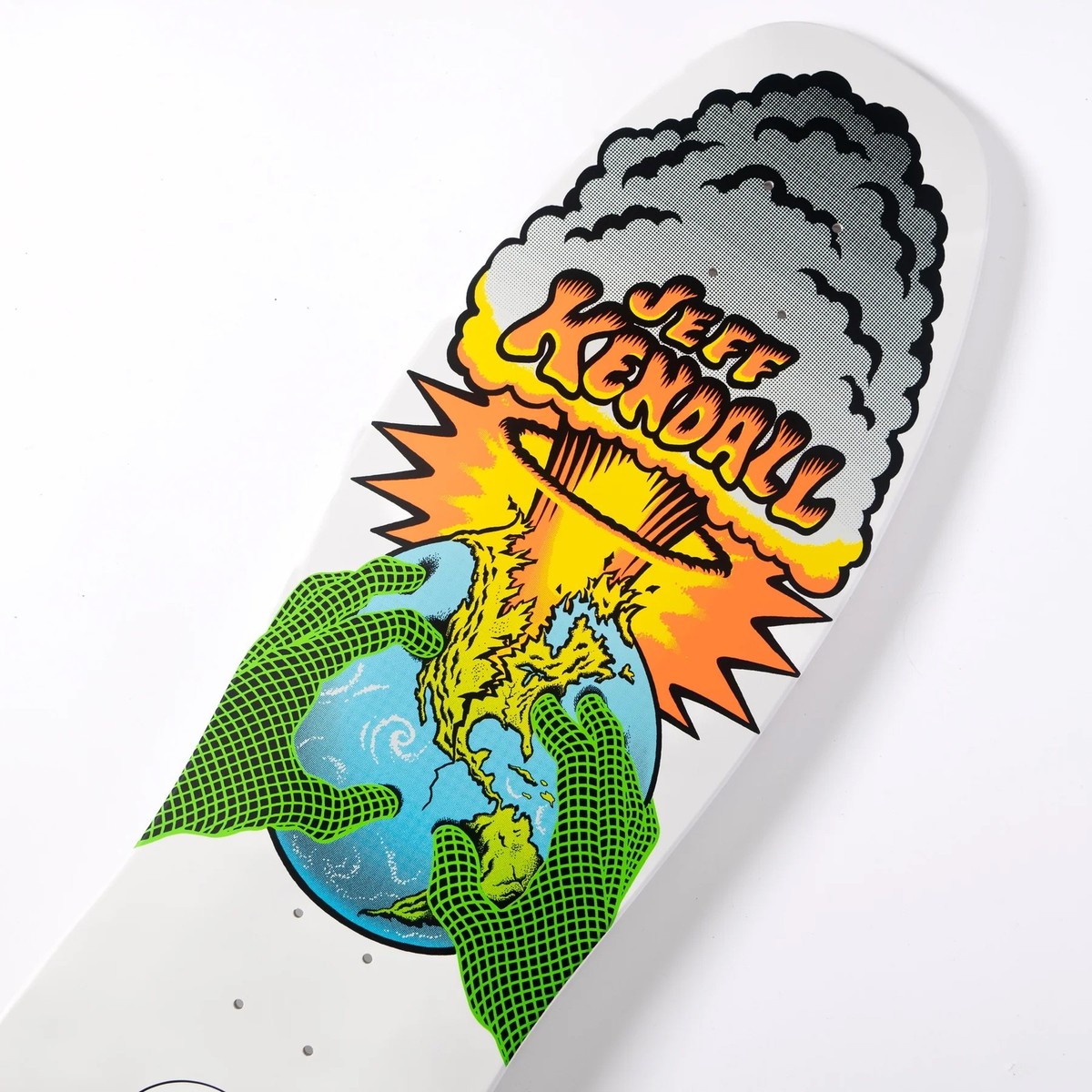 Santa Cruz Jeff Kendall END OF THE WORLD Skateboard Deck WHITE | eBay