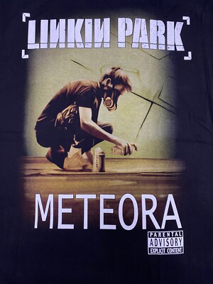 Vintage Style Linkin Park Meteora Album Graphic Rock Band T-shirt