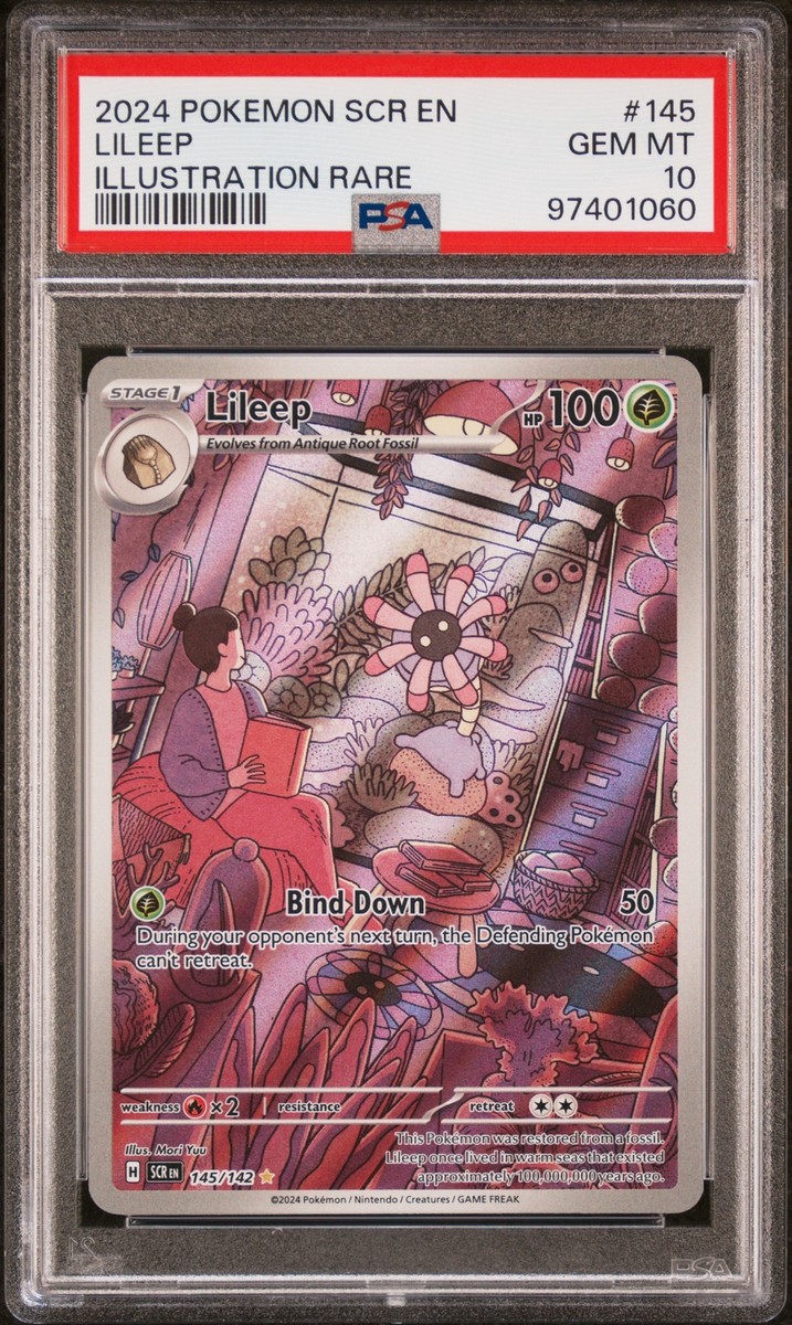 PSA 10 Lileep Illustration Rare #145 2024 Pokemon Scr Stellar