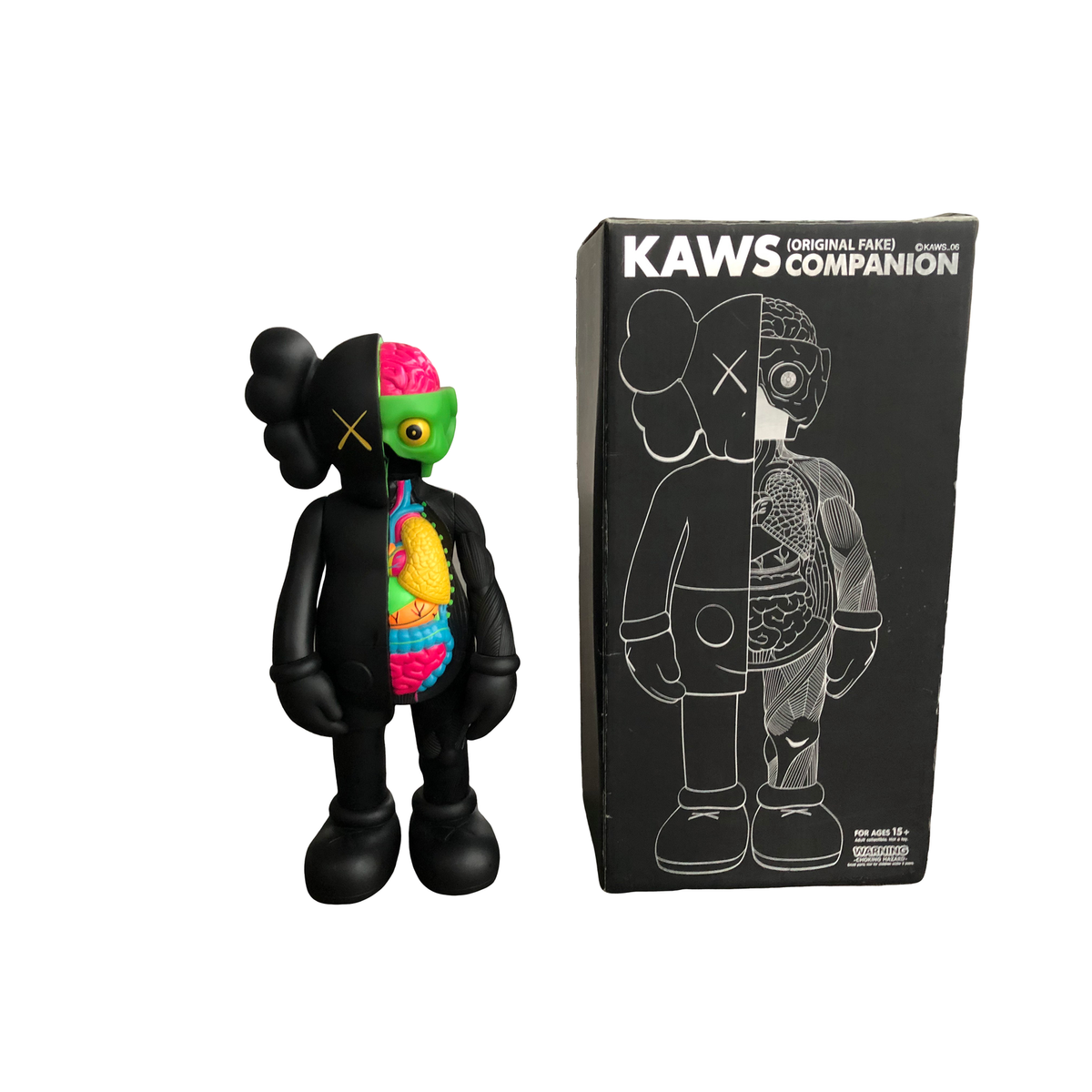 KAWS Dissected Companion Vinyl Figure Black | eBay