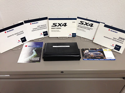 2009 Suzuki SX4 OEM Owner's Manual w/ Supplements & Case - Free