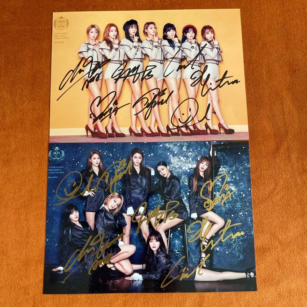 AOA Group Autographed Signed Photo 5*7 K-POP Picture Collection