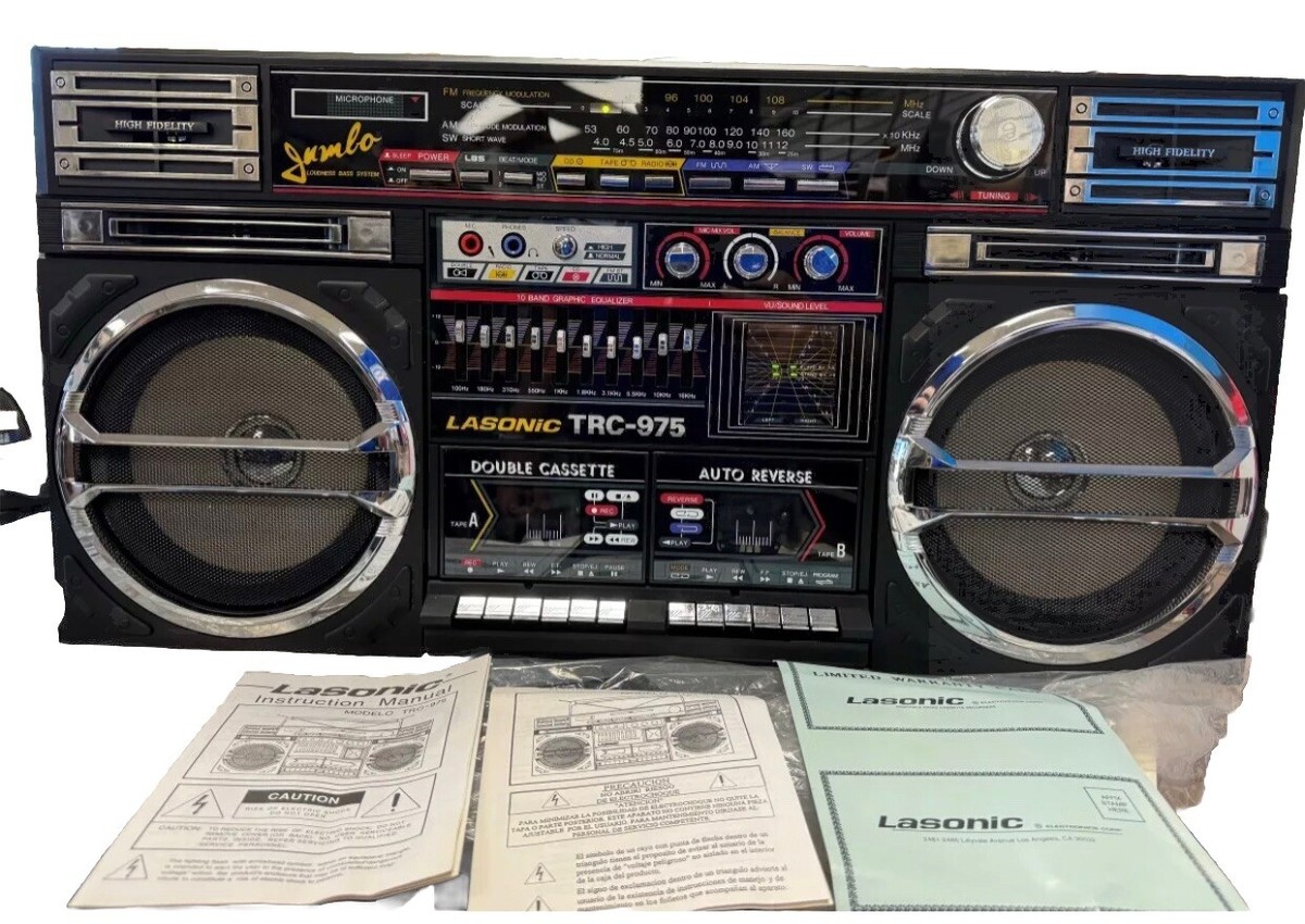 LASONIC BOOMBOX TRC-975 WITH ORIGINAL BOX & PAPERWORK . | eBay